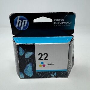 New Genuine HP 22 Tri-Color Ink Cartridge Exp December 2013